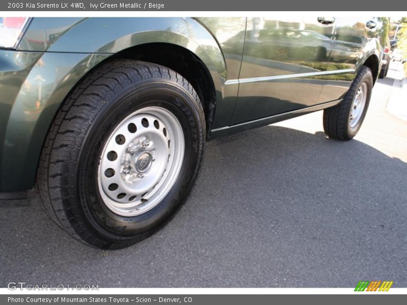 Ivy Green Metallic / Beige 2003 Kia Sorento LX 4WD