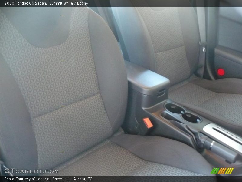 Summit White / Ebony 2010 Pontiac G6 Sedan