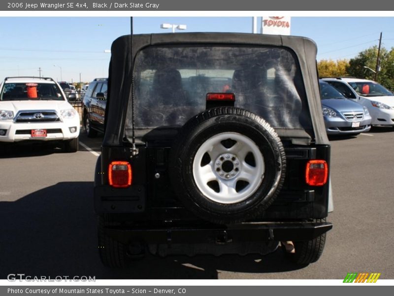 Black / Dark Slate Gray 2006 Jeep Wrangler SE 4x4