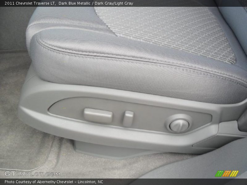 Dark Blue Metallic / Dark Gray/Light Gray 2011 Chevrolet Traverse LT