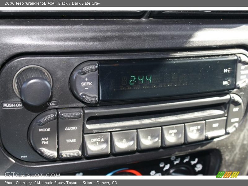 Black / Dark Slate Gray 2006 Jeep Wrangler SE 4x4