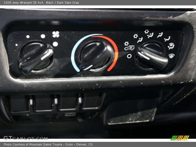 Black / Dark Slate Gray 2006 Jeep Wrangler SE 4x4