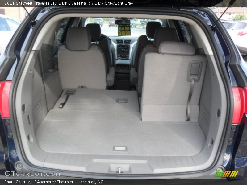 Dark Blue Metallic / Dark Gray/Light Gray 2011 Chevrolet Traverse LT