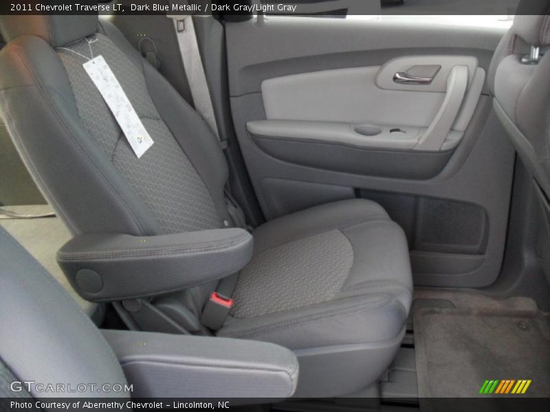Dark Blue Metallic / Dark Gray/Light Gray 2011 Chevrolet Traverse LT