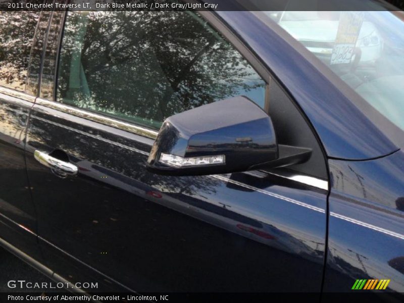 Dark Blue Metallic / Dark Gray/Light Gray 2011 Chevrolet Traverse LT