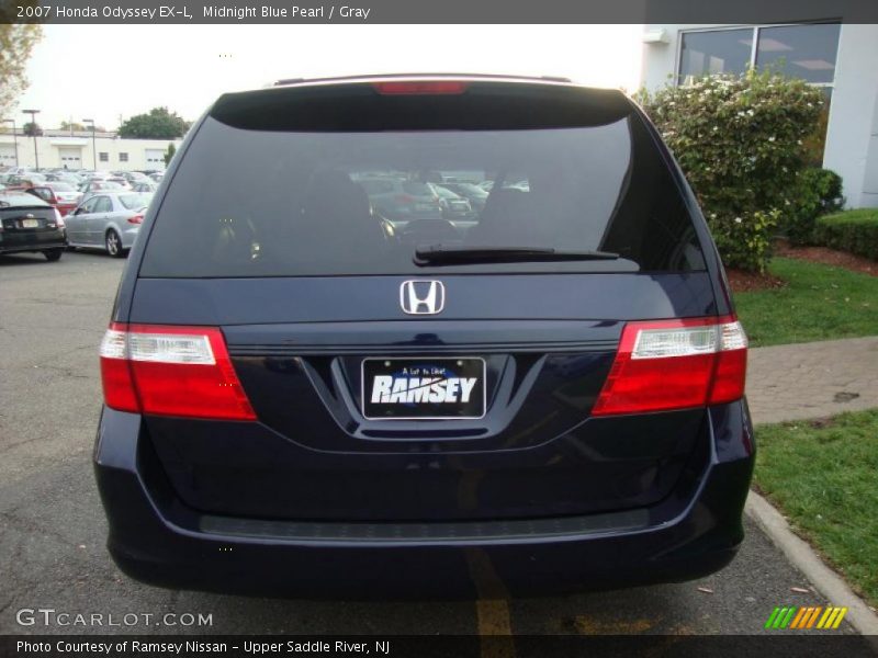 Midnight Blue Pearl / Gray 2007 Honda Odyssey EX-L