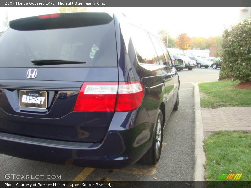 Midnight Blue Pearl / Gray 2007 Honda Odyssey EX-L