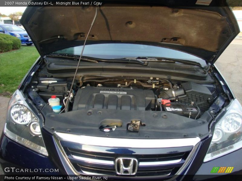 Midnight Blue Pearl / Gray 2007 Honda Odyssey EX-L