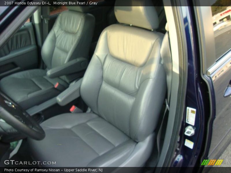 Midnight Blue Pearl / Gray 2007 Honda Odyssey EX-L