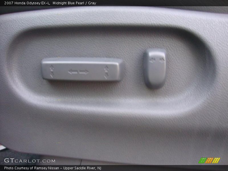 Midnight Blue Pearl / Gray 2007 Honda Odyssey EX-L