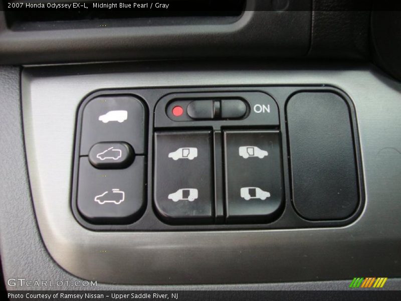 Midnight Blue Pearl / Gray 2007 Honda Odyssey EX-L
