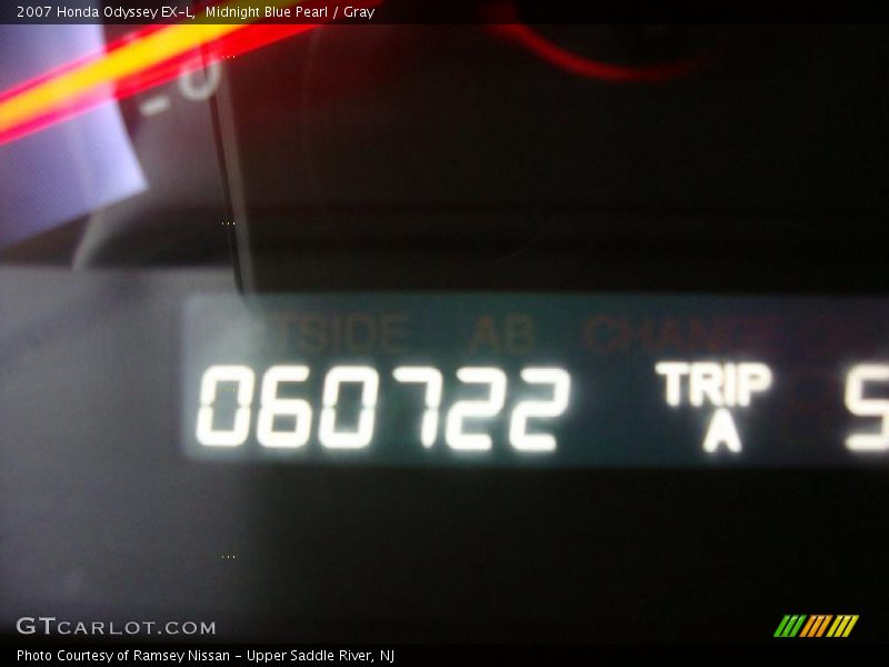 Midnight Blue Pearl / Gray 2007 Honda Odyssey EX-L