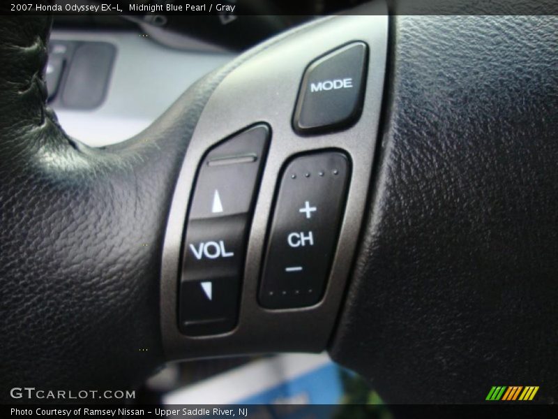 Midnight Blue Pearl / Gray 2007 Honda Odyssey EX-L
