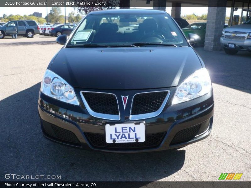 Carbon Black Metallic / Ebony 2010 Pontiac G6 Sedan