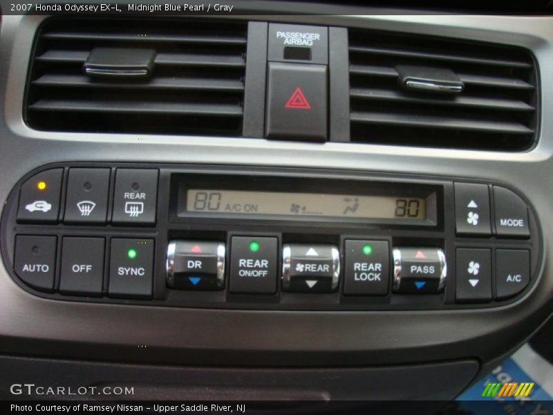 Midnight Blue Pearl / Gray 2007 Honda Odyssey EX-L