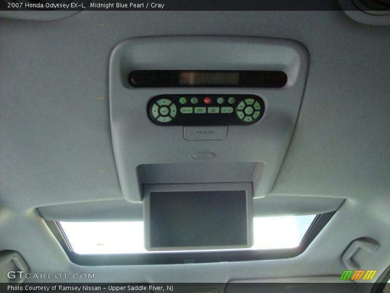 Midnight Blue Pearl / Gray 2007 Honda Odyssey EX-L