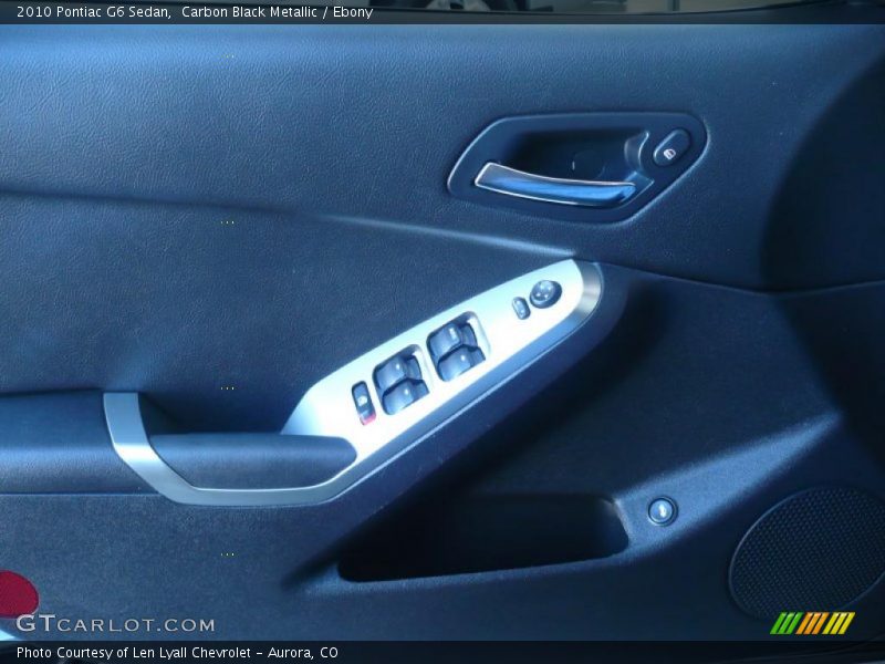 Carbon Black Metallic / Ebony 2010 Pontiac G6 Sedan