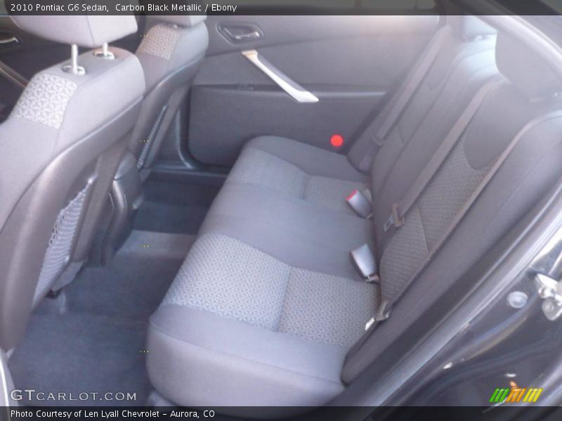 Carbon Black Metallic / Ebony 2010 Pontiac G6 Sedan