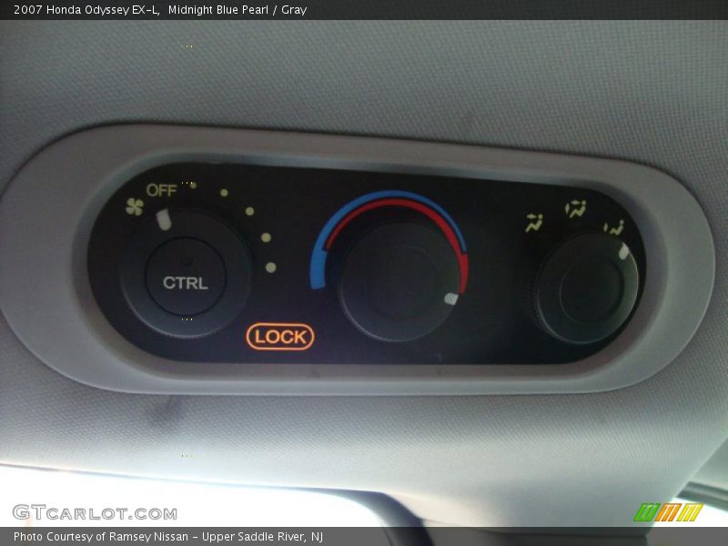 Midnight Blue Pearl / Gray 2007 Honda Odyssey EX-L