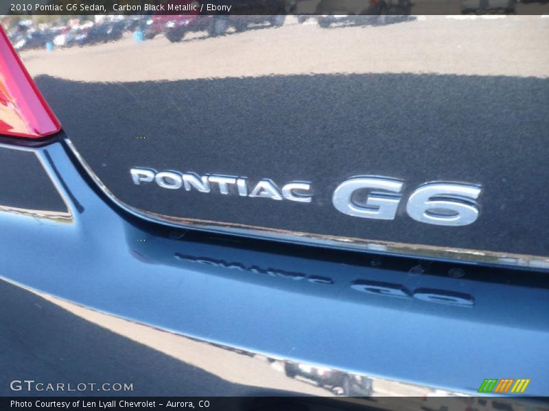 Carbon Black Metallic / Ebony 2010 Pontiac G6 Sedan