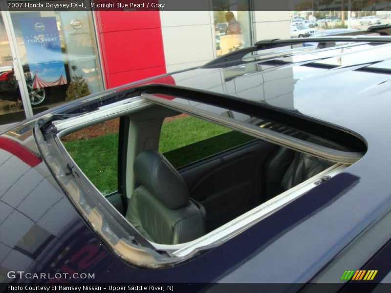 Midnight Blue Pearl / Gray 2007 Honda Odyssey EX-L