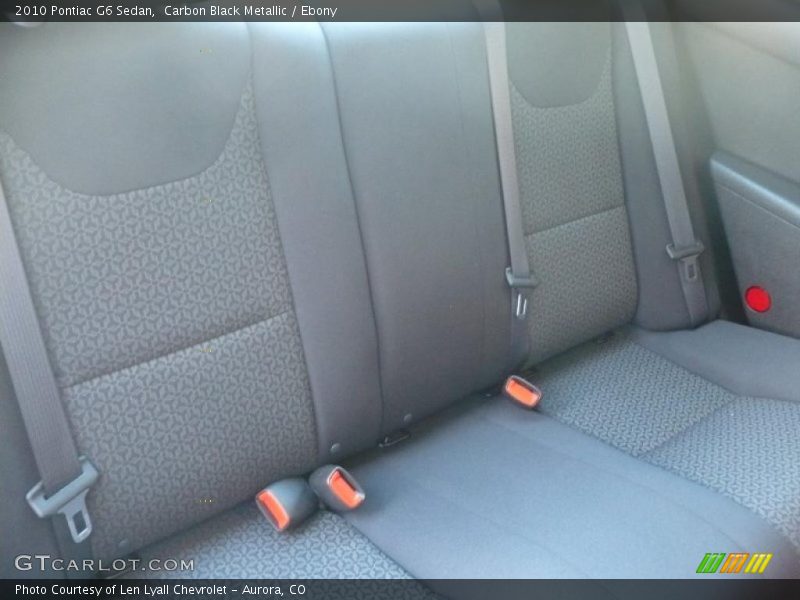Carbon Black Metallic / Ebony 2010 Pontiac G6 Sedan