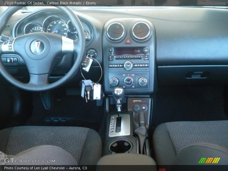 Carbon Black Metallic / Ebony 2010 Pontiac G6 Sedan