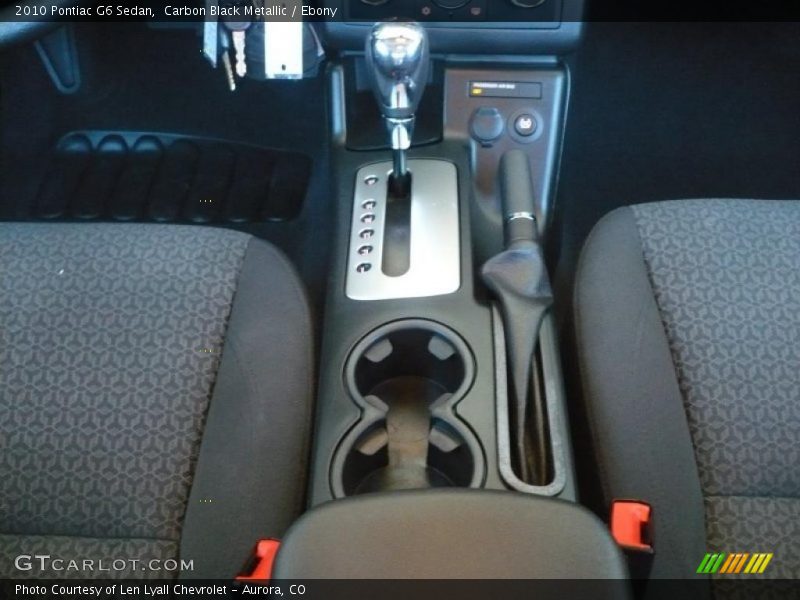 Carbon Black Metallic / Ebony 2010 Pontiac G6 Sedan