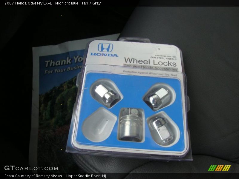 Midnight Blue Pearl / Gray 2007 Honda Odyssey EX-L