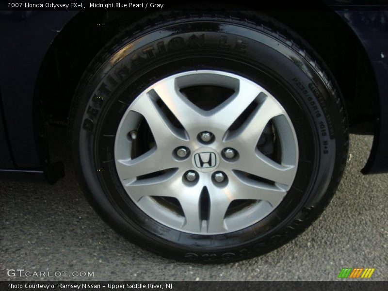 Midnight Blue Pearl / Gray 2007 Honda Odyssey EX-L