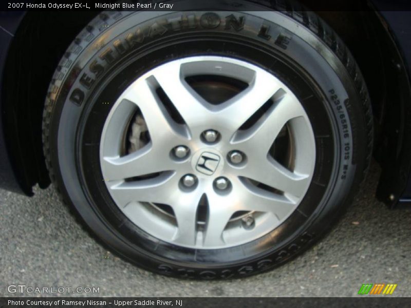 Midnight Blue Pearl / Gray 2007 Honda Odyssey EX-L