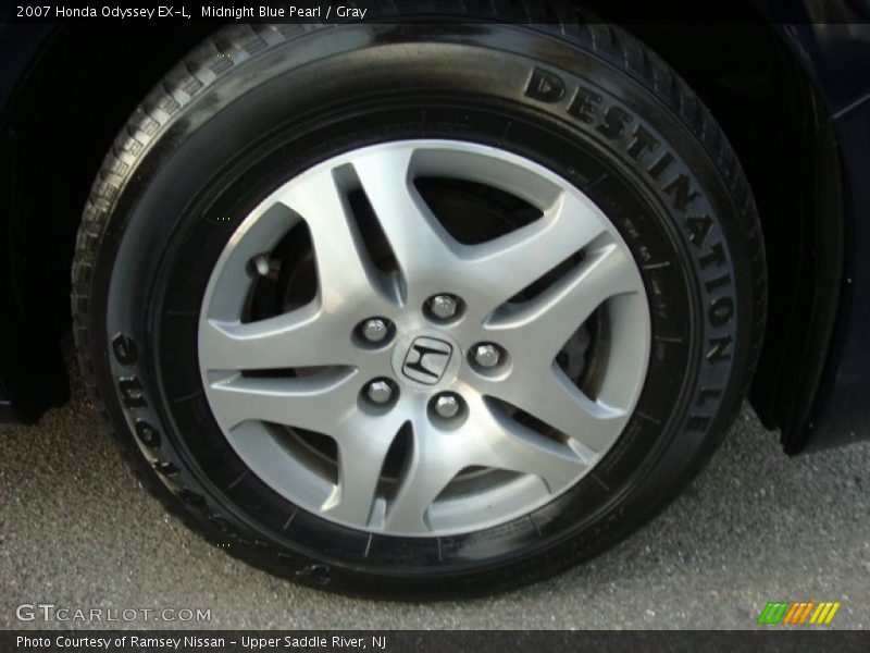 Midnight Blue Pearl / Gray 2007 Honda Odyssey EX-L