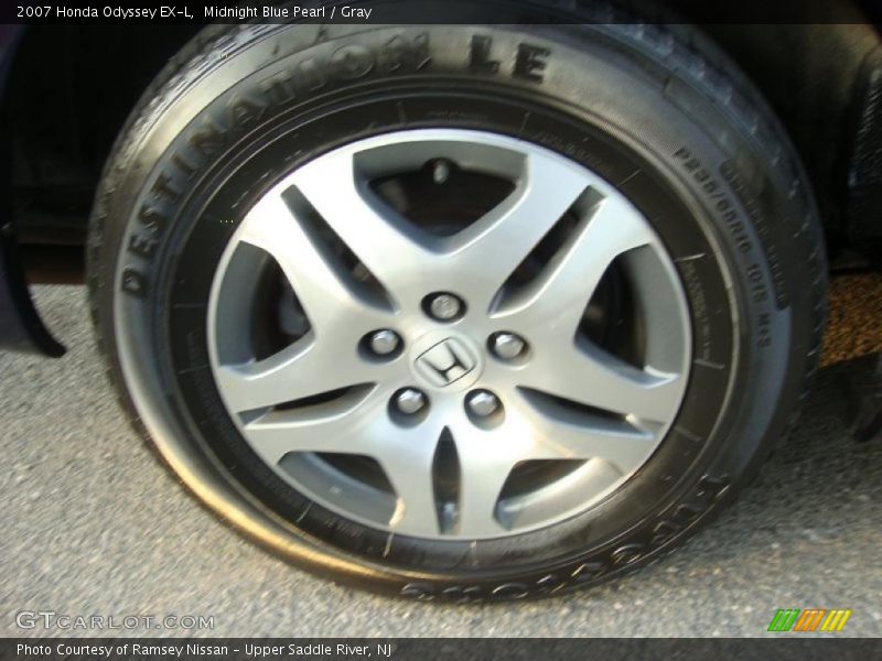 Midnight Blue Pearl / Gray 2007 Honda Odyssey EX-L