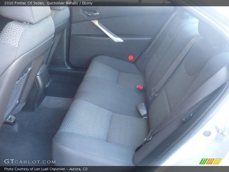 Quicksilver Metallic / Ebony 2010 Pontiac G6 Sedan