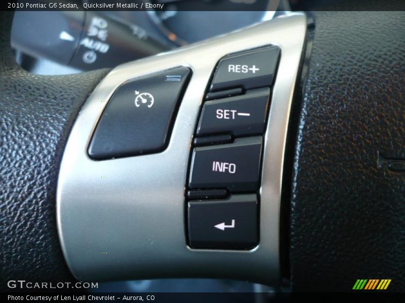 Quicksilver Metallic / Ebony 2010 Pontiac G6 Sedan