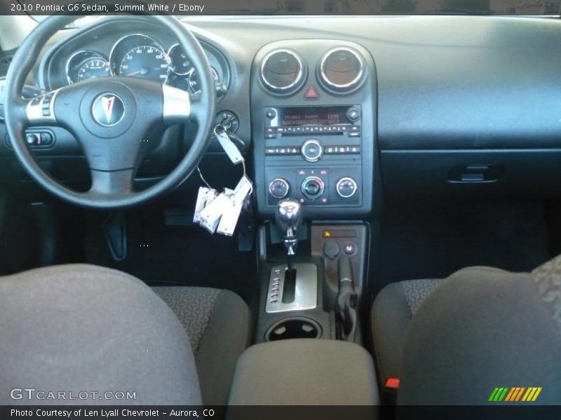 Summit White / Ebony 2010 Pontiac G6 Sedan