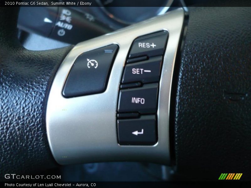 Summit White / Ebony 2010 Pontiac G6 Sedan