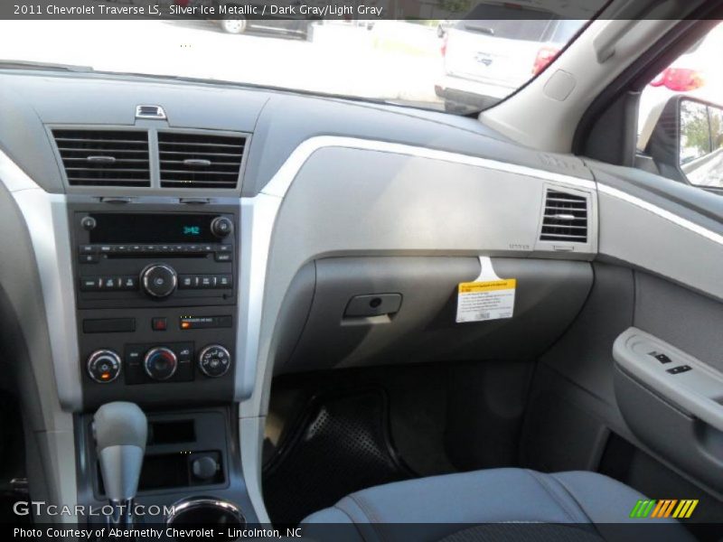 Silver Ice Metallic / Dark Gray/Light Gray 2011 Chevrolet Traverse LS