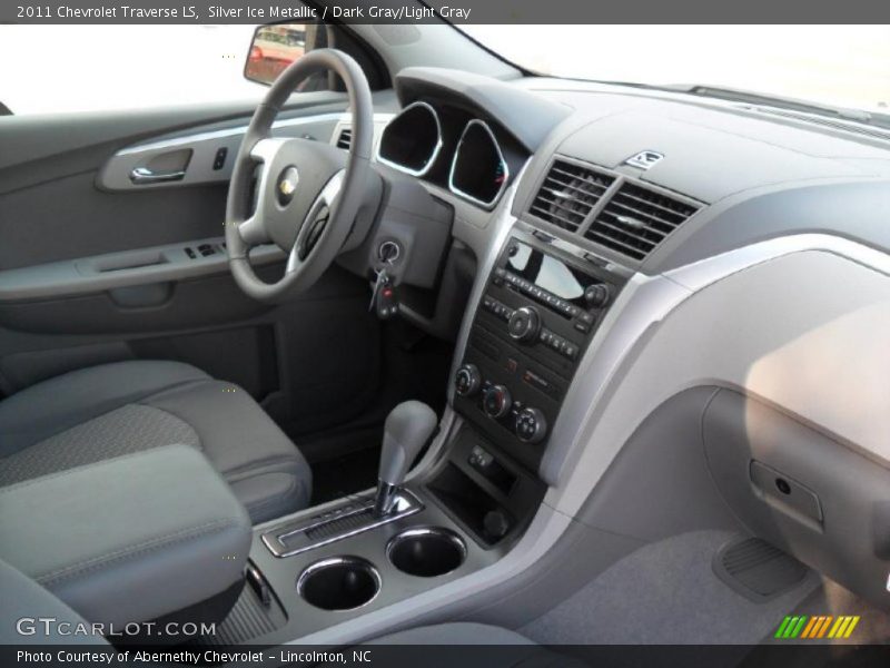Silver Ice Metallic / Dark Gray/Light Gray 2011 Chevrolet Traverse LS