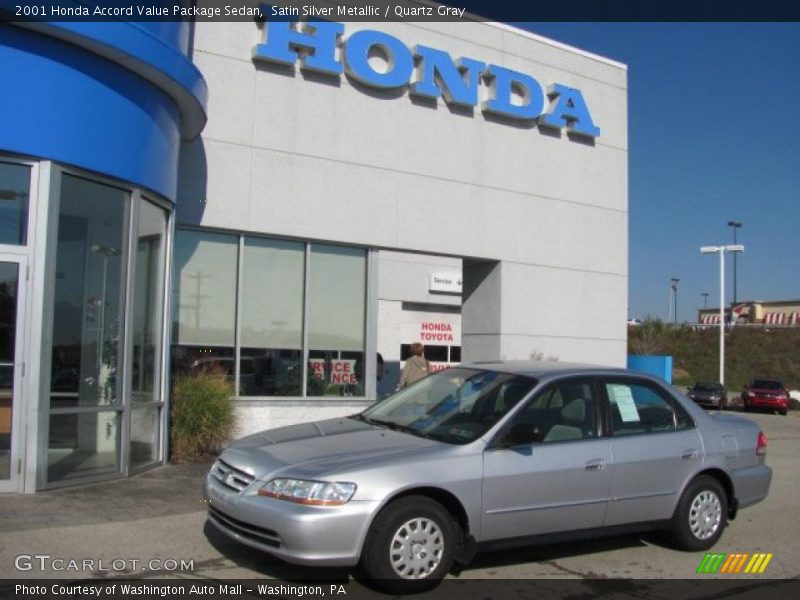 Satin Silver Metallic / Quartz Gray 2001 Honda Accord Value Package Sedan