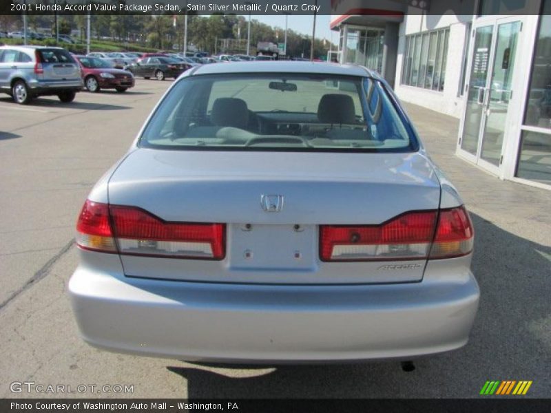 Satin Silver Metallic / Quartz Gray 2001 Honda Accord Value Package Sedan