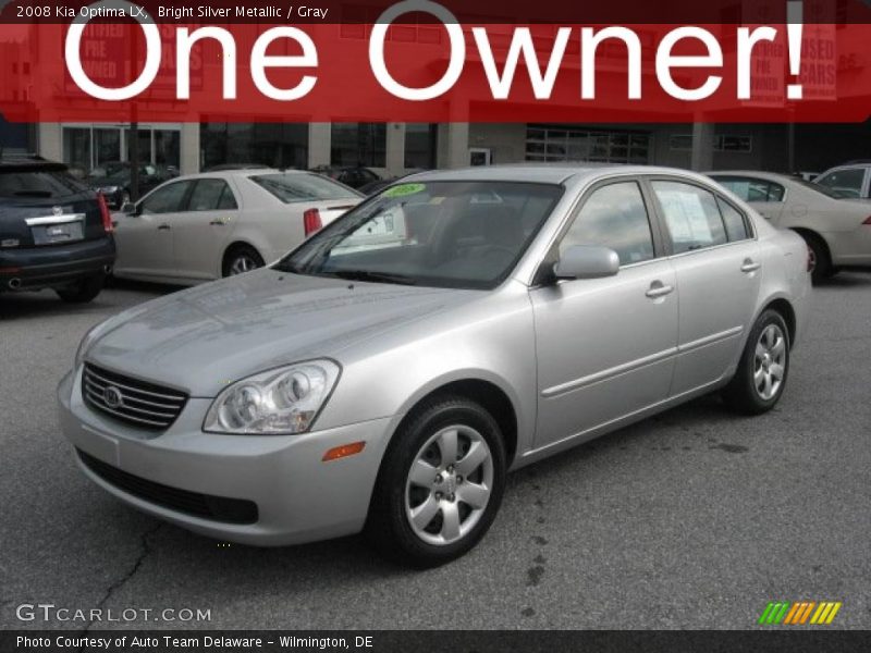 Bright Silver Metallic / Gray 2008 Kia Optima LX