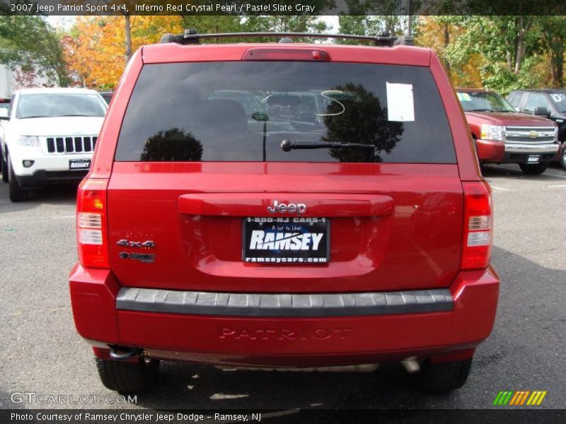 Inferno Red Crystal Pearl / Pastel Slate Gray 2007 Jeep Patriot Sport 4x4