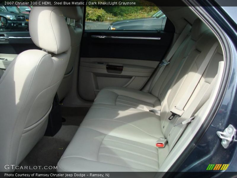 Steel Blue Metallic / Dark Khaki/Light Graystone 2007 Chrysler 300 C HEMI