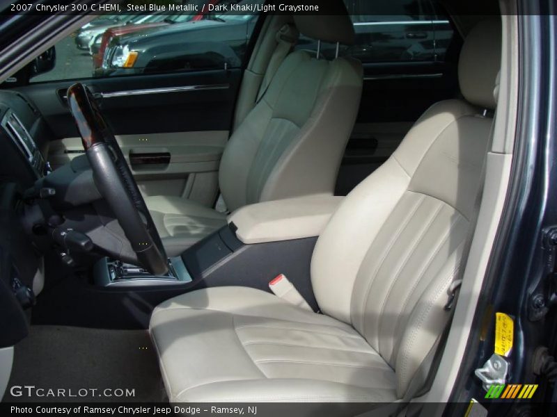 Steel Blue Metallic / Dark Khaki/Light Graystone 2007 Chrysler 300 C HEMI