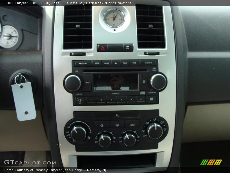 Steel Blue Metallic / Dark Khaki/Light Graystone 2007 Chrysler 300 C HEMI