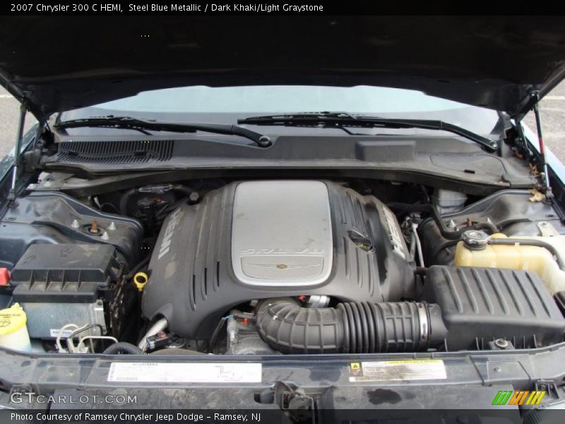 Steel Blue Metallic / Dark Khaki/Light Graystone 2007 Chrysler 300 C HEMI
