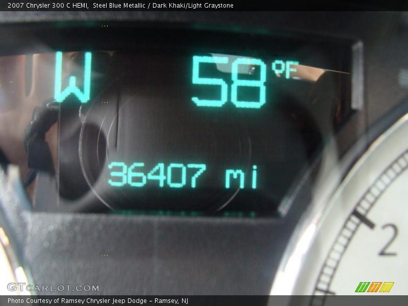Steel Blue Metallic / Dark Khaki/Light Graystone 2007 Chrysler 300 C HEMI