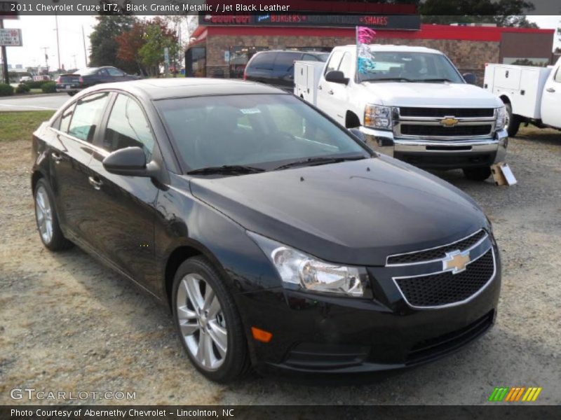 Black Granite Metallic / Jet Black Leather 2011 Chevrolet Cruze LTZ