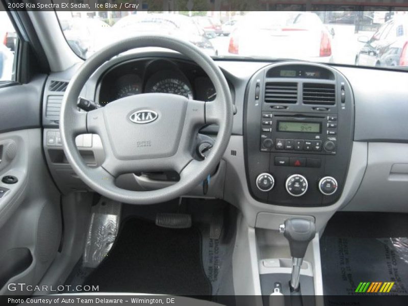 Ice Blue / Gray 2008 Kia Spectra EX Sedan